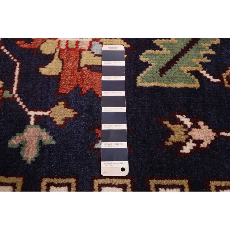 ECARPETGALLERY Hand-knotted Serapi Heritage Dark Navy Wool Rug - 9'10 x 13'10