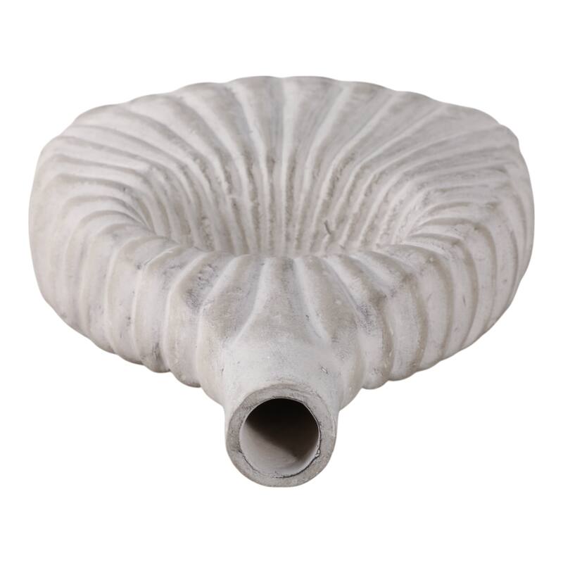 Pottery Vase Sculptural Open Center for Decorative Table Accent