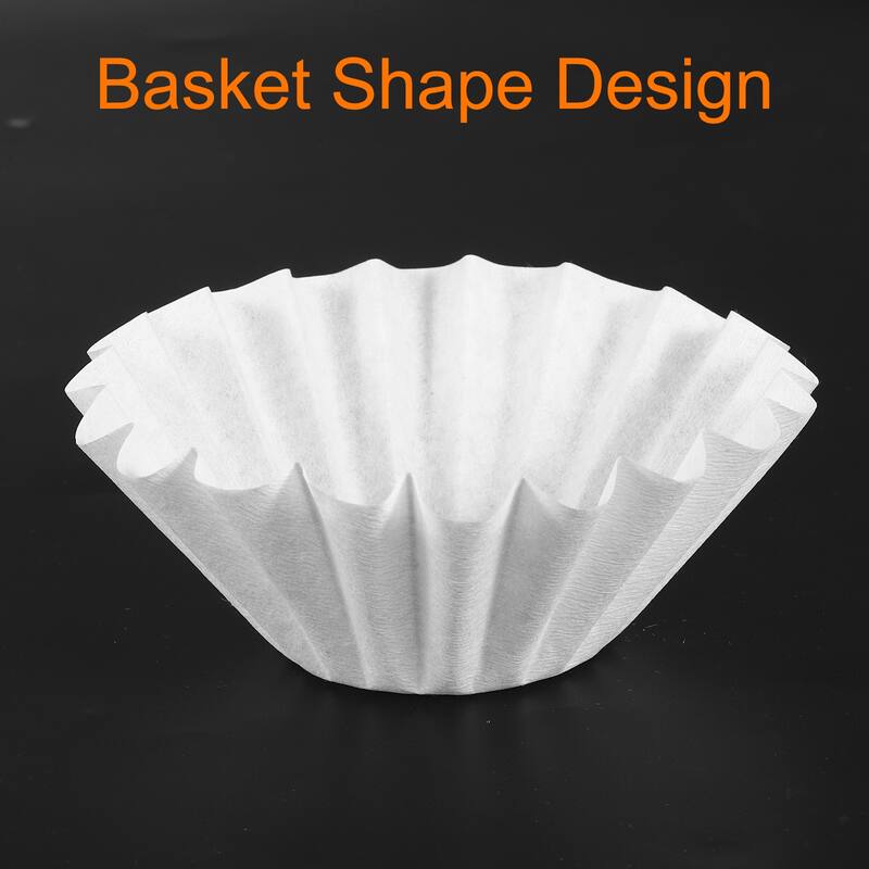 200Pcs Coffee Filters, Disposable Basket Paper Filter Home Office