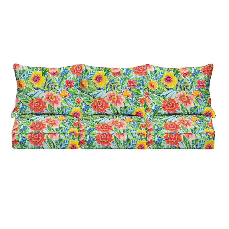 Sorra Home Pensacola Multi Outdoor/Indoor Deep Seating Pillow and Cushion Set 22.5in x 22.5in x 5in