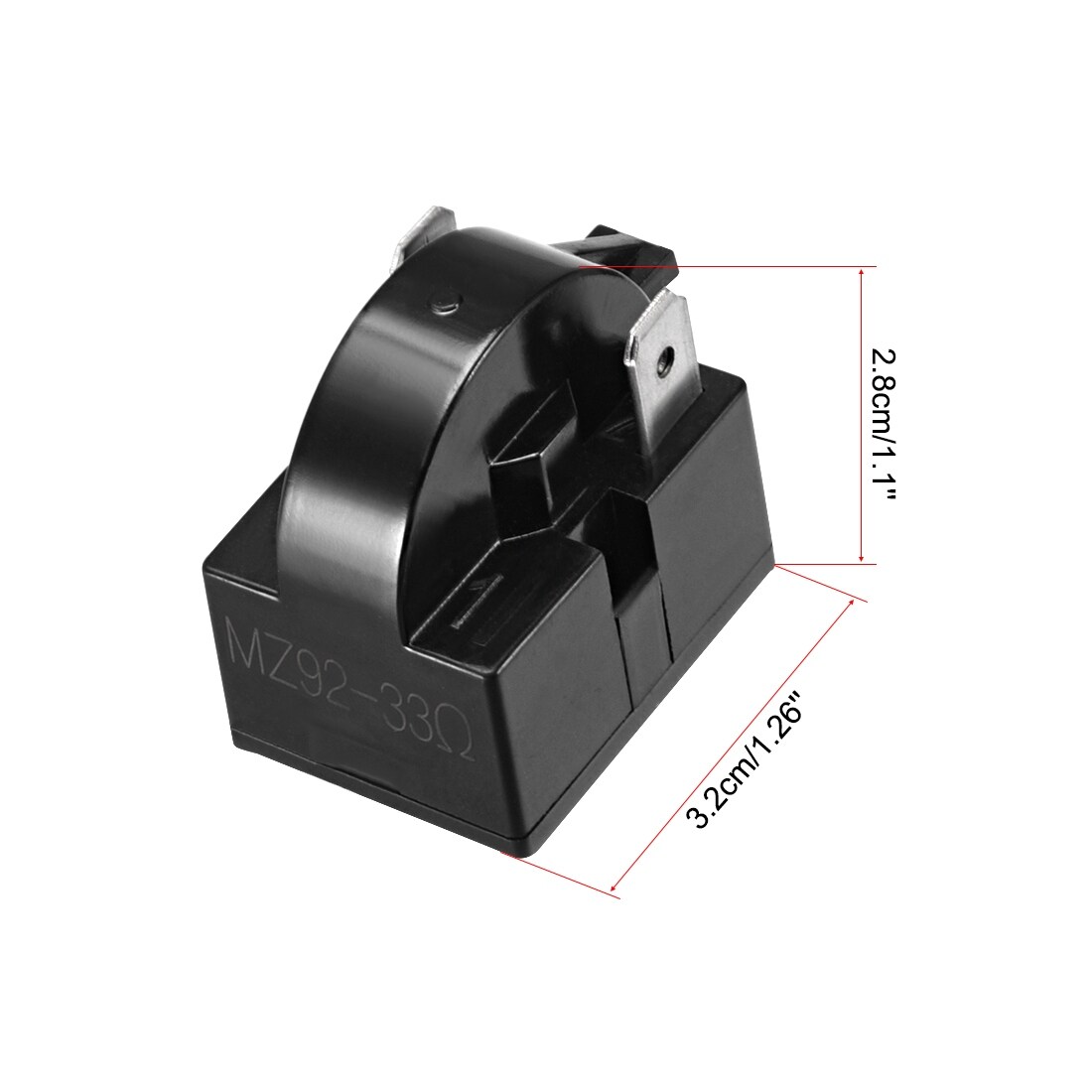 https://ak1.ostkcdn.com/images/products/is/images/direct/64c0cd6a29131df00e9e7fce205bf9fe6ebba866/33-Ohm-2-Pin-Refrigerator-PTC-Starter-Relay-Black.jpg
