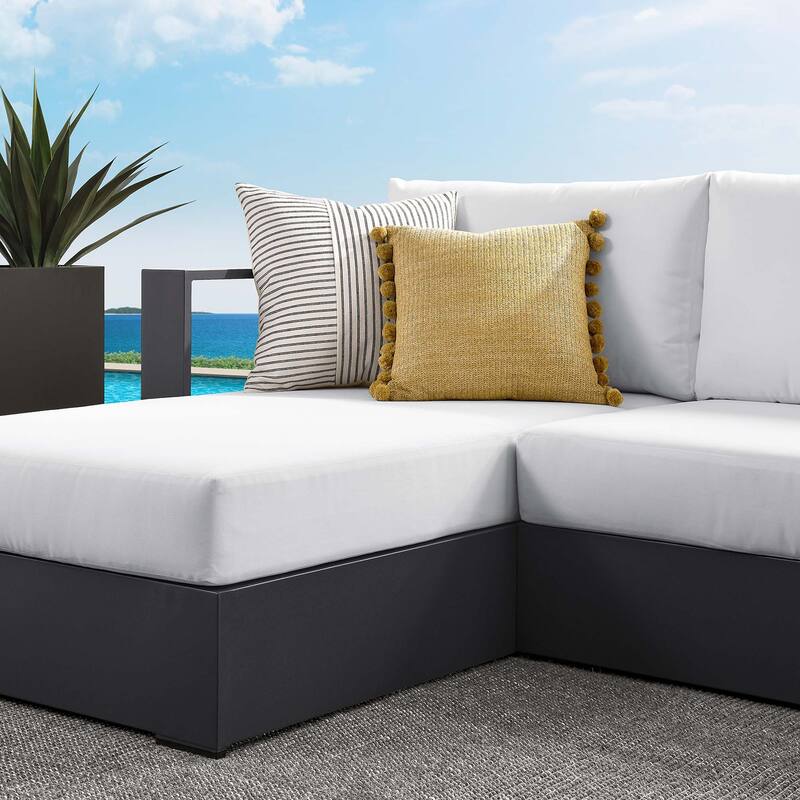 Tahoe Patio Aluminum 2-Piece Left-Facing Chaise Sectional Sofa Set
