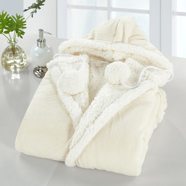 Chic Home Reyn Snuggle Hoodie Ultra Plush Micromink Wearable