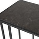preview thumbnail 8 of 6, Uttermost Cavern Stone & Iron Accent Table - 17.9 W X 24 H X 12 D (in)