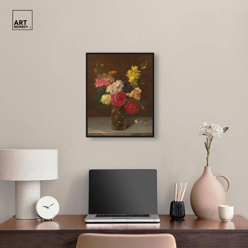 Babcock Flowers in Cut Glass Canvas by Art Remedy