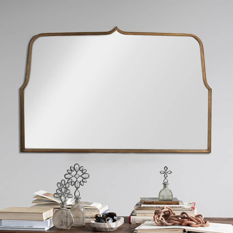 Arched Metal Framed Wall Mirror