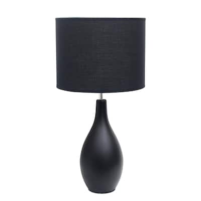 18.11" Standard Dewdrop TableLamp with Matching Fabric Shade