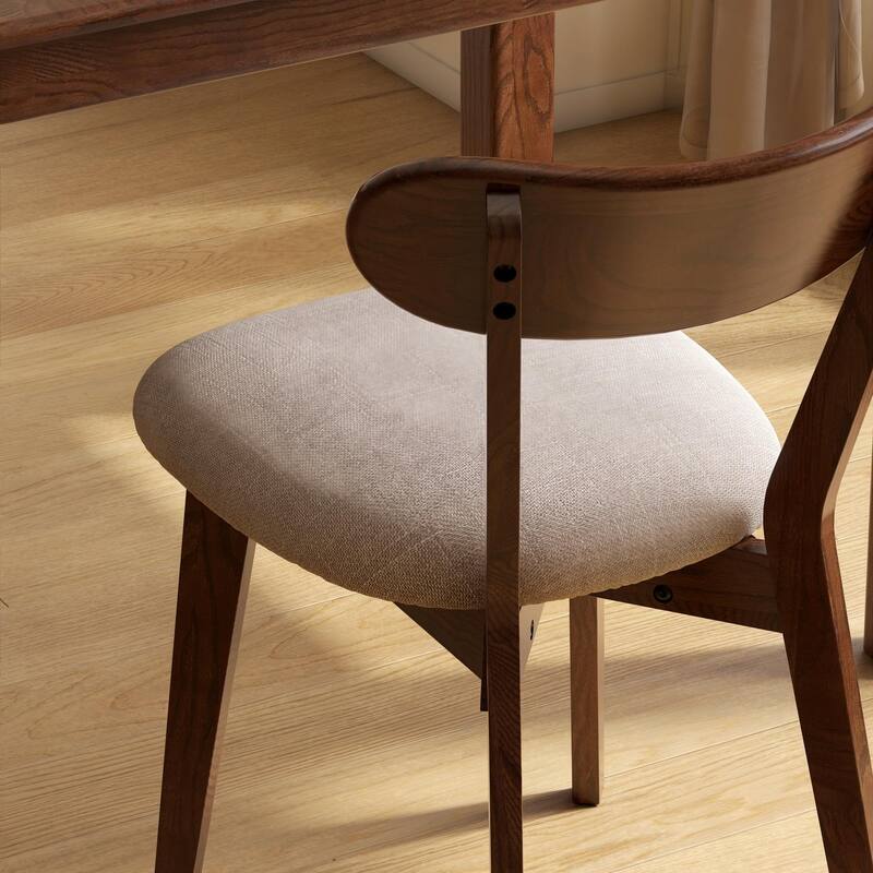 Mid Century Style Solid Wood Frame Dining Chair