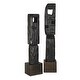 preview thumbnail 1 of 4, Uttermost Cipher Black Wood Totems Set/2 - 5.125"W x 4.5"D x 27.25"H