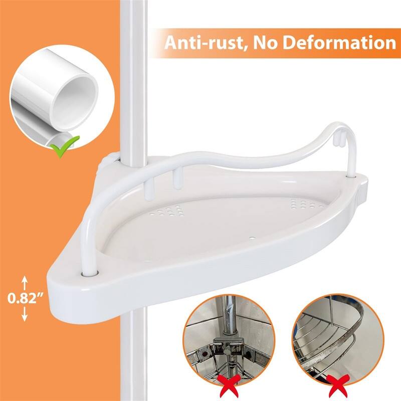 Shower Organizer Caddy - 7.9"D x12.6"W x 125"H