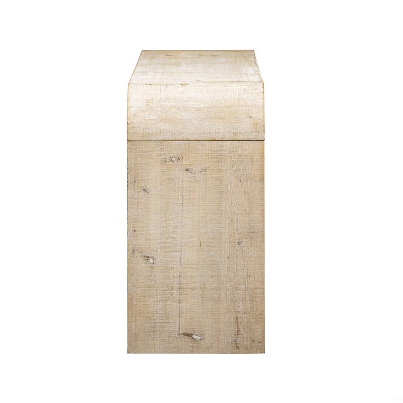 Contemporary Console Table with Woven Wood Slats for Entryway,Hallway, Living Room