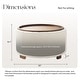 preview thumbnail 41 of 51, Huimo Modern round wooden tray Ottoman with Storage
