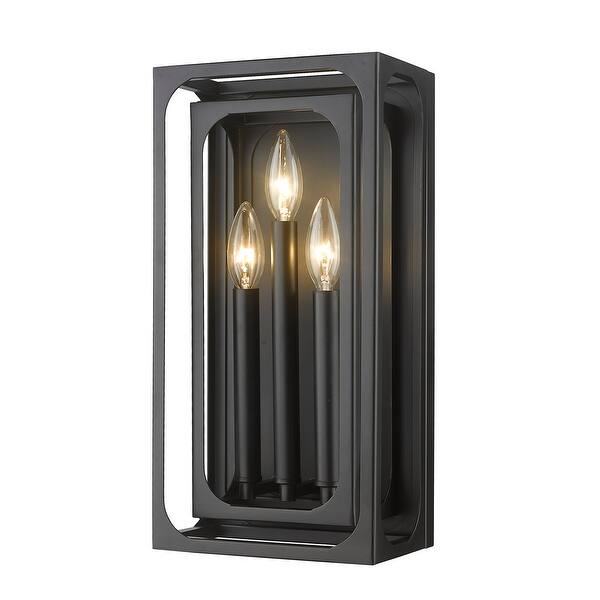 slide 2 of 8, Easton 3 Light Wall Sconce - Matte Black
