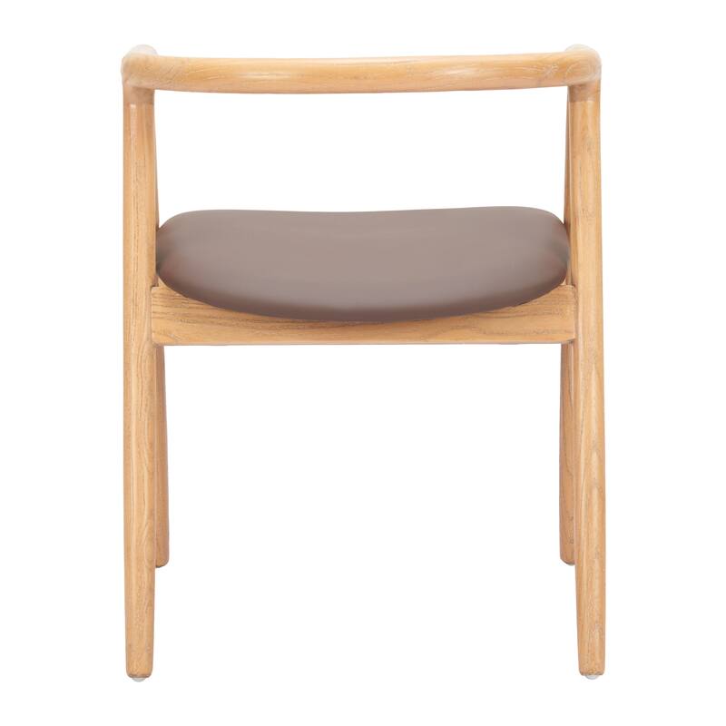 Peker Dining Chair Brown & Natural
