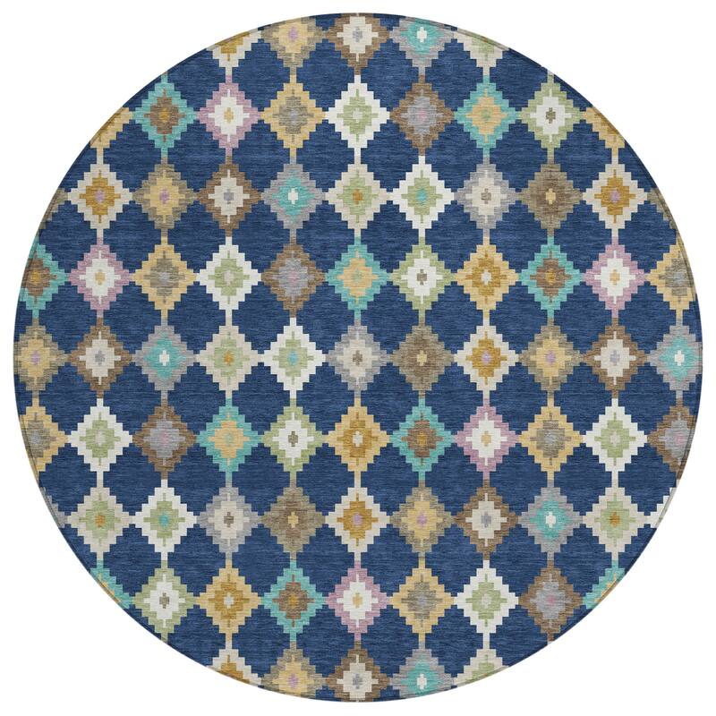 Machine Washable Indoor/ Outdoor Global Ahmet Chantille Rug