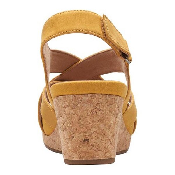 clarks yellow wedges