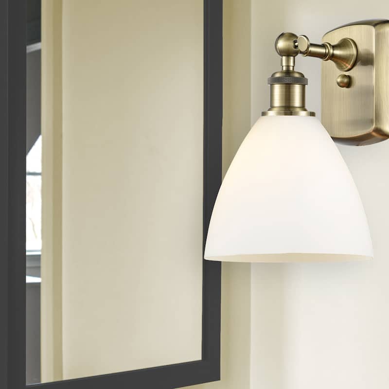 Innovations Lighting 516-1W-12-8 Bristol Sconce Bristol Glass 12" Tall
