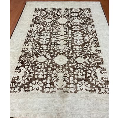 HERAT ORIENTAL Handmade Oushak Wool Rug - 6' x 8'4"