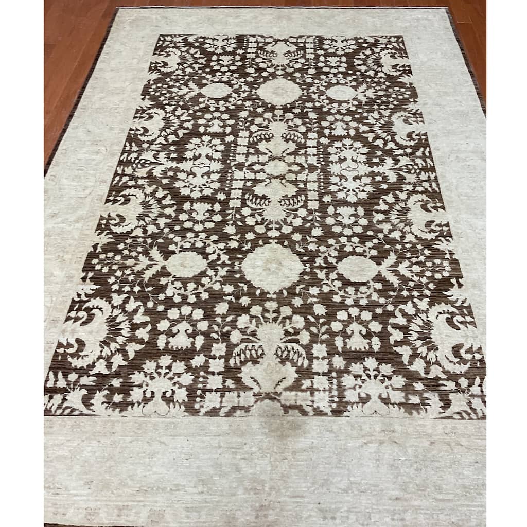 HERAT ORIENTAL Handmade Oushak Wool Rug - 6' x 8'4"