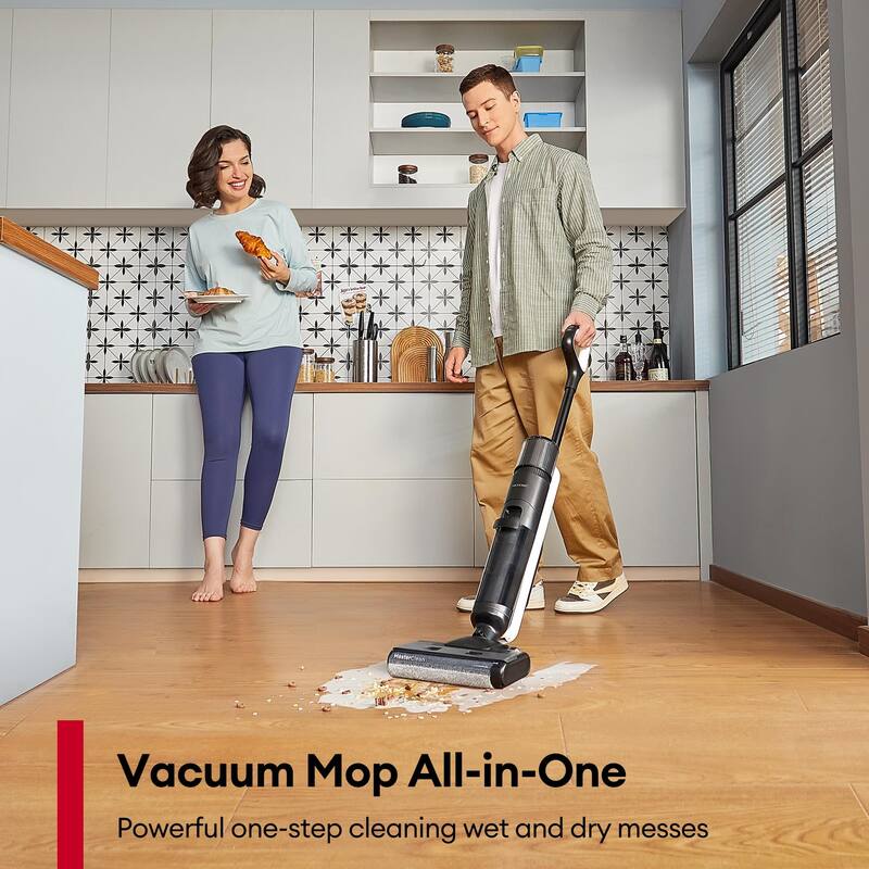 MessMaster Cordless 3-in-1 Stick Vacuum Cleaner, LCD Display Lightweight for Hard Floors