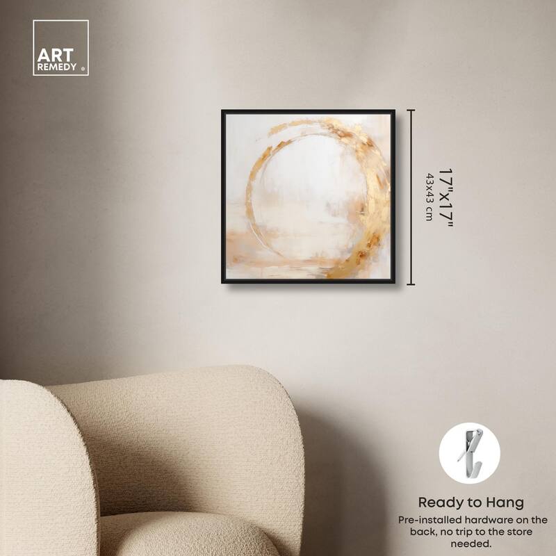 Golden Orb II Canvas by Art Remedy