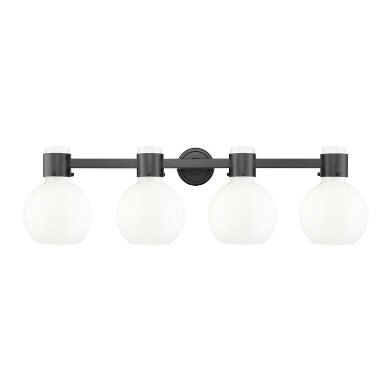 Innovations Lighting Downtown Urban - Lawton Sphere - 4 Light 34" Wall-Mounted Bath Vanity Light