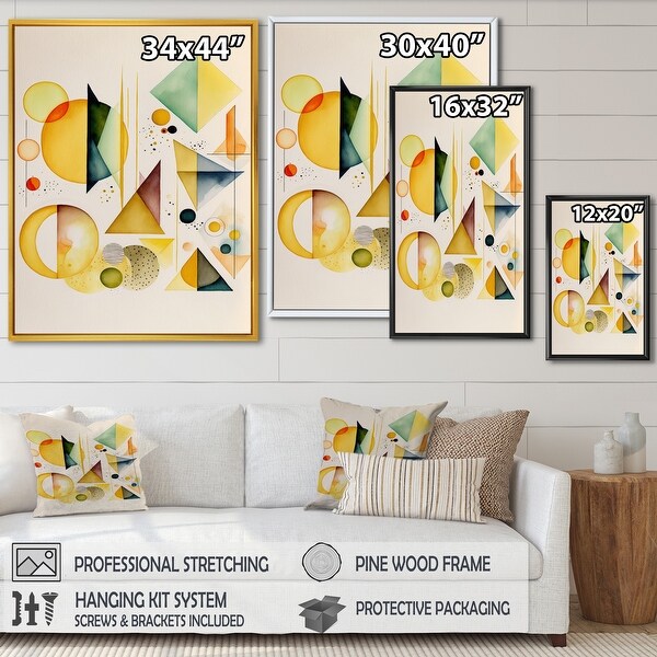 YELLOW！キャンバスアート Designart 