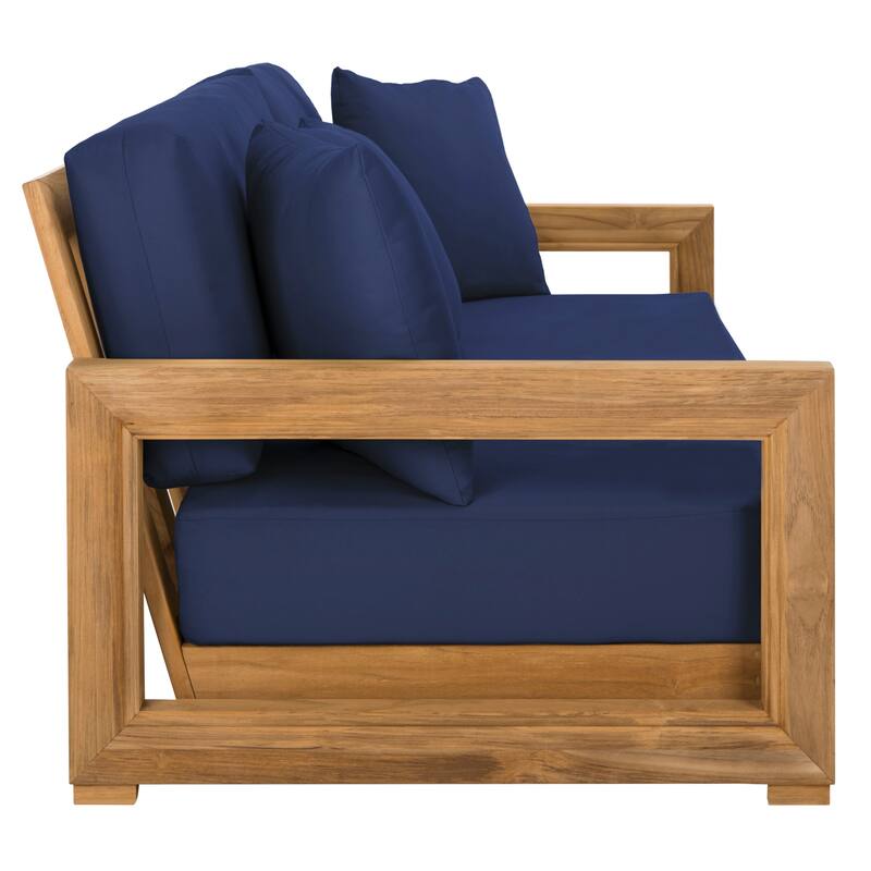 SAFAVIEH Couture Montford Teak 3-Seat Bench Casing (Cover Only) - 72Wx29Dx1H