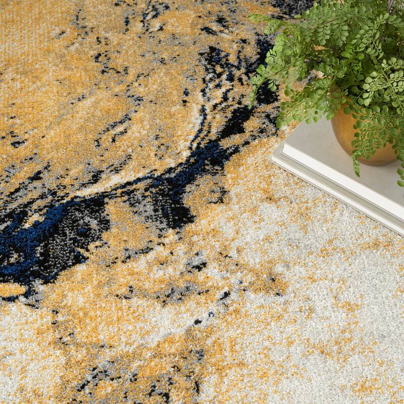 Nourison Passion Indoor only Multicolored Abstract Area Rug