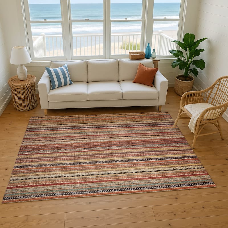 Premium Washable Super Soft Striped Mayfield Rug