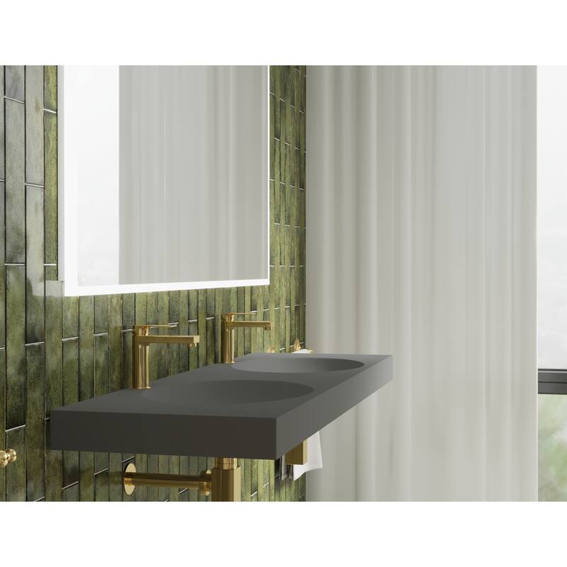 Darleen Shallow Basin Wall Mounted Bathroom Sink