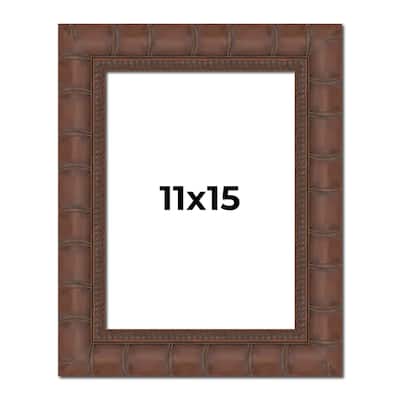 11x15 Frame Pewter Solid Wood Picture Frame Width 1.625 Inches | Interior Frame Depth 0.6875 Inches