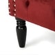 preview thumbnail 41 of 54, Milani Velvet Tufted Scroll Arm Loveseat by Christopher Knight Home