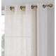 preview thumbnail 24 of 62, HLC.me Madison Faux Linen Textured Sheer Privacy Sun Light Filtering Window Grommet Thick Curtains Panels, Set of 2