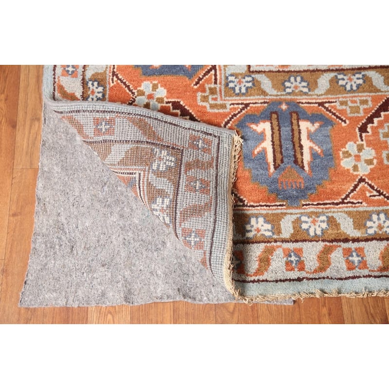 Light Blue Heriz Serapi Oriental Large Area Rug Wool Carpet - 11'3" x 17'10"