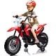preview thumbnail 13 of 16, Licensed Honda 6V Kids Electric Motorcycle, Battery-Powered Ride-On with Detachable Training Wheels for Young Riders