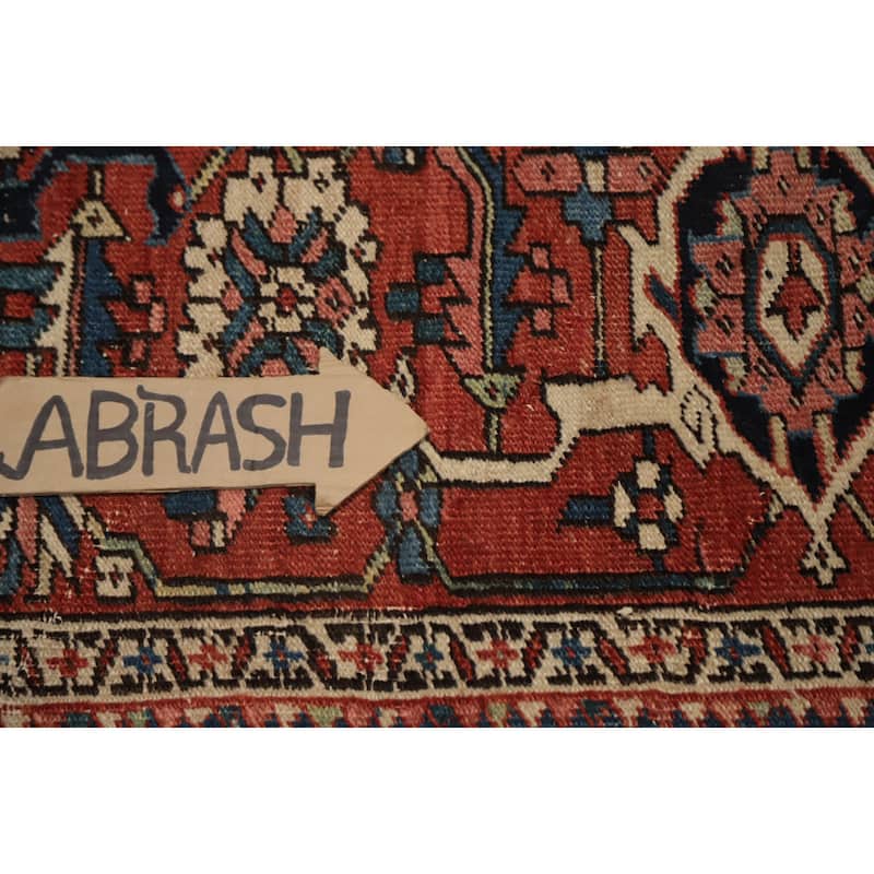 Hand Knotted Oriental 100% Wool Carpet Traditional Medallion Oranges & Rust Heriz (serapi) Area Rug - 14' 3'' X 10' 2''