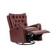 preview thumbnail 42 of 45, Jordano Genuine Leather Recliner with Metal Base by HULALA HOME