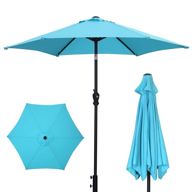 Autlaycil 7.5FT Patio Umbrella with Tilt and Crank