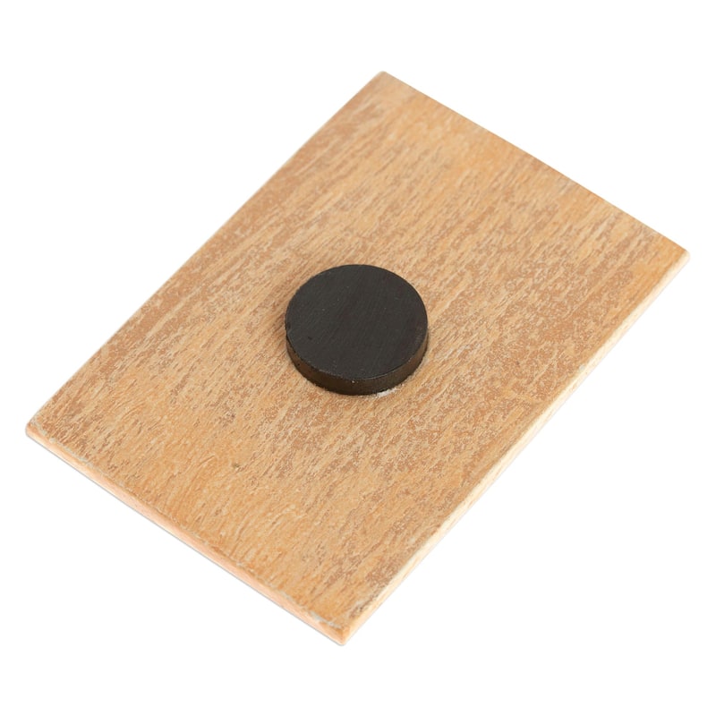 Novica Handmade Burning Sun Decoupage Wood Magnet