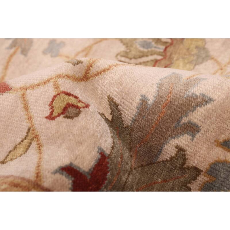 ECARPETGALLERY Hand-knotted Jules Serapi Ivory Wool Rug - 8'11 x 11'10