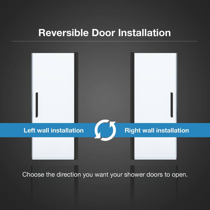 Pasadena Alcove Frameless Pivot Shower Door, 2025