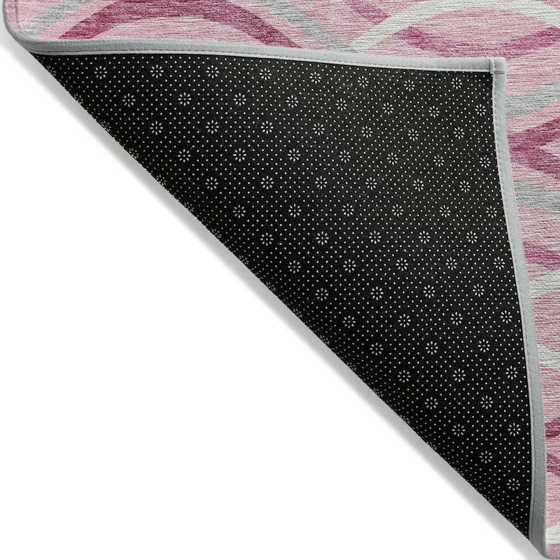 Machine Washable Indoor/ Outdoor Chantille Contemporary Deco Rug