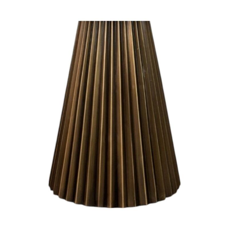 Harmony Groove Dining table - Round Mango Wood Top with Black-Honed Finish
