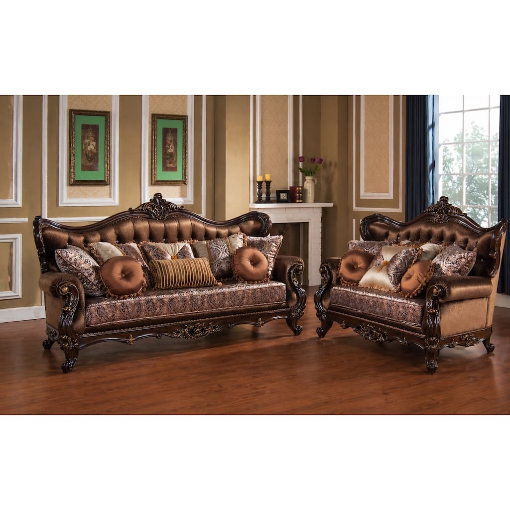 Aroma Rich Cherry 2-piece Living Room Set