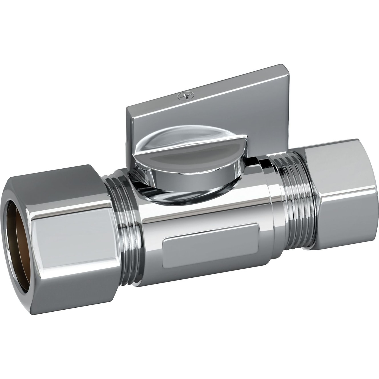 PROFLO 3/8" Comp X 3/8" OD Quarter Turn Straight Valve