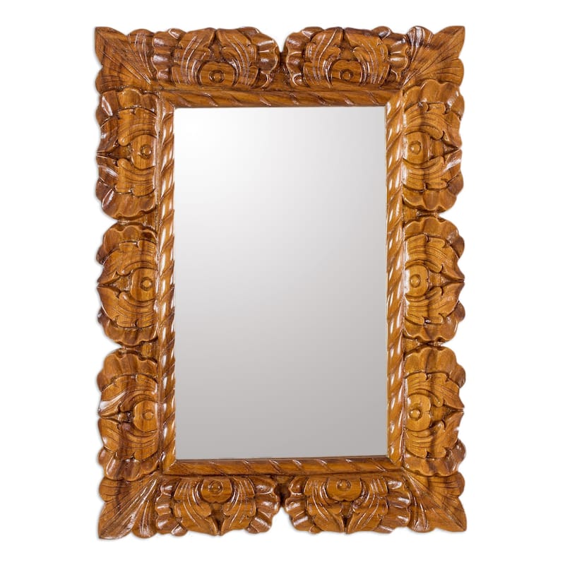 Novica Handmade Naturally Baroque Mirror