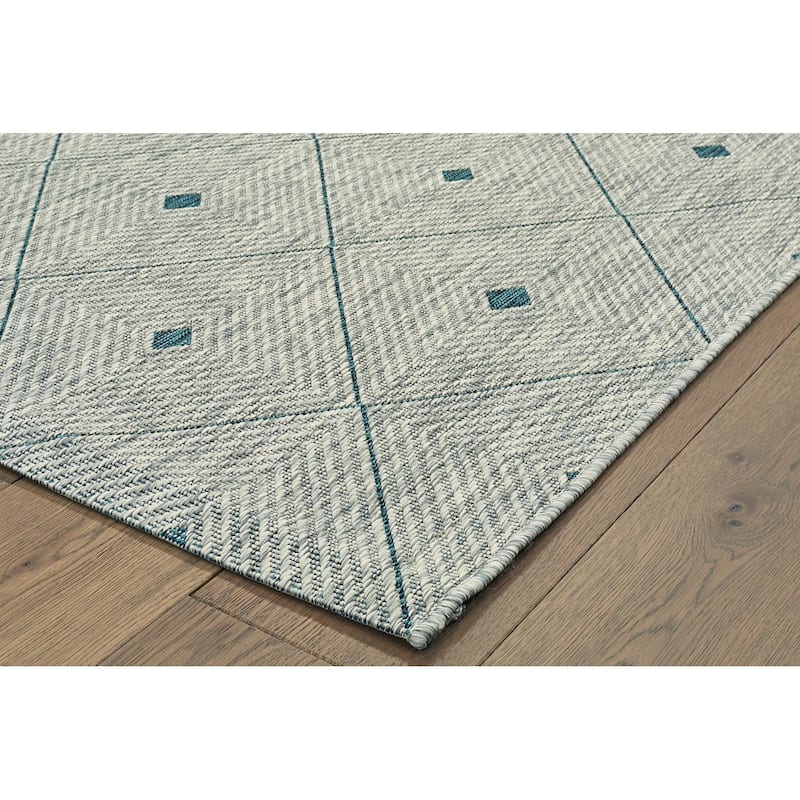 Sevita Minimal Diamonds Indoor/Outdoor Rug