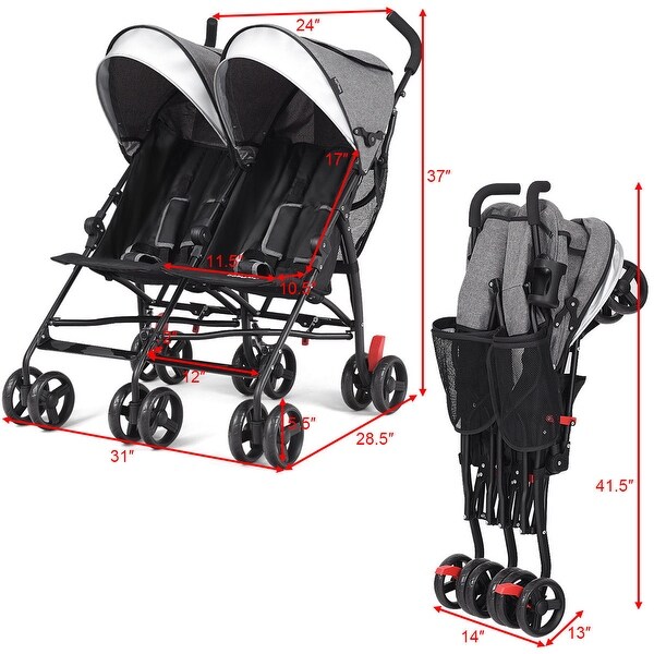 costway double stroller