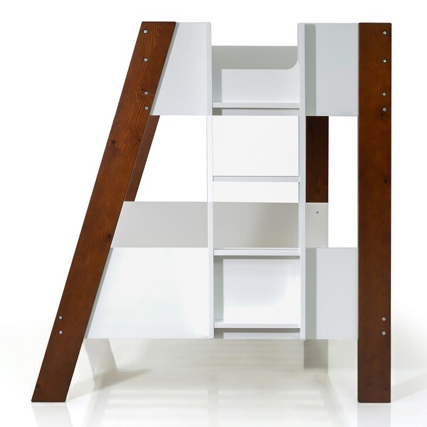 Furniture of America Zylen Twin Over Full Bunk Bed - Bed Bath